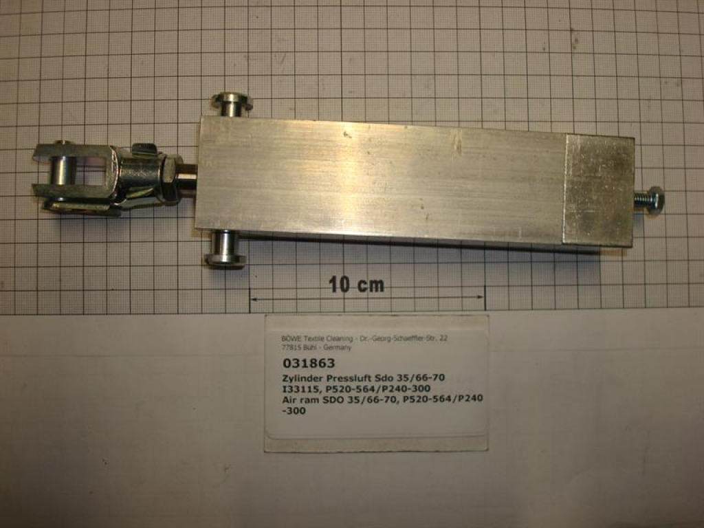 Compressed air cylinder SDO 35/66-70 I33115,P520-564/P240-300