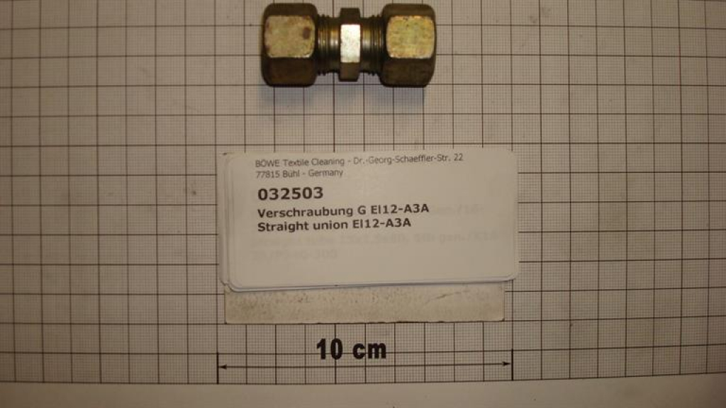 Screw connection,straight,12x12mm,galvanized,DIN2353