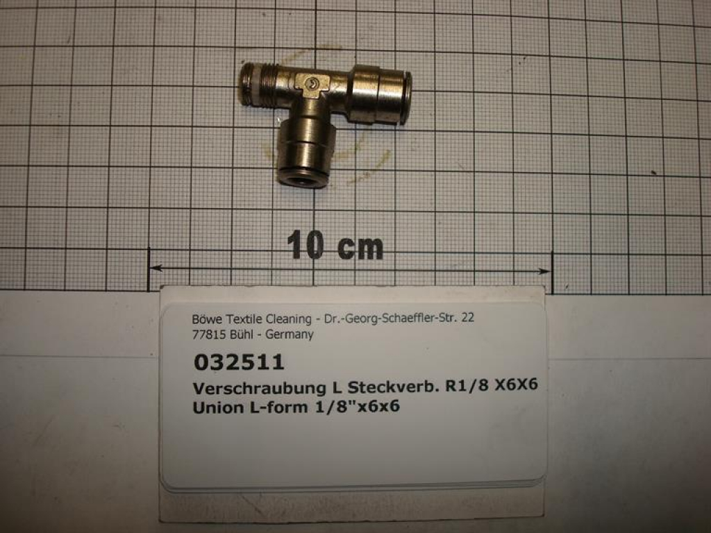 T-plug connector,1/8"x6x6mm,DIN2353
