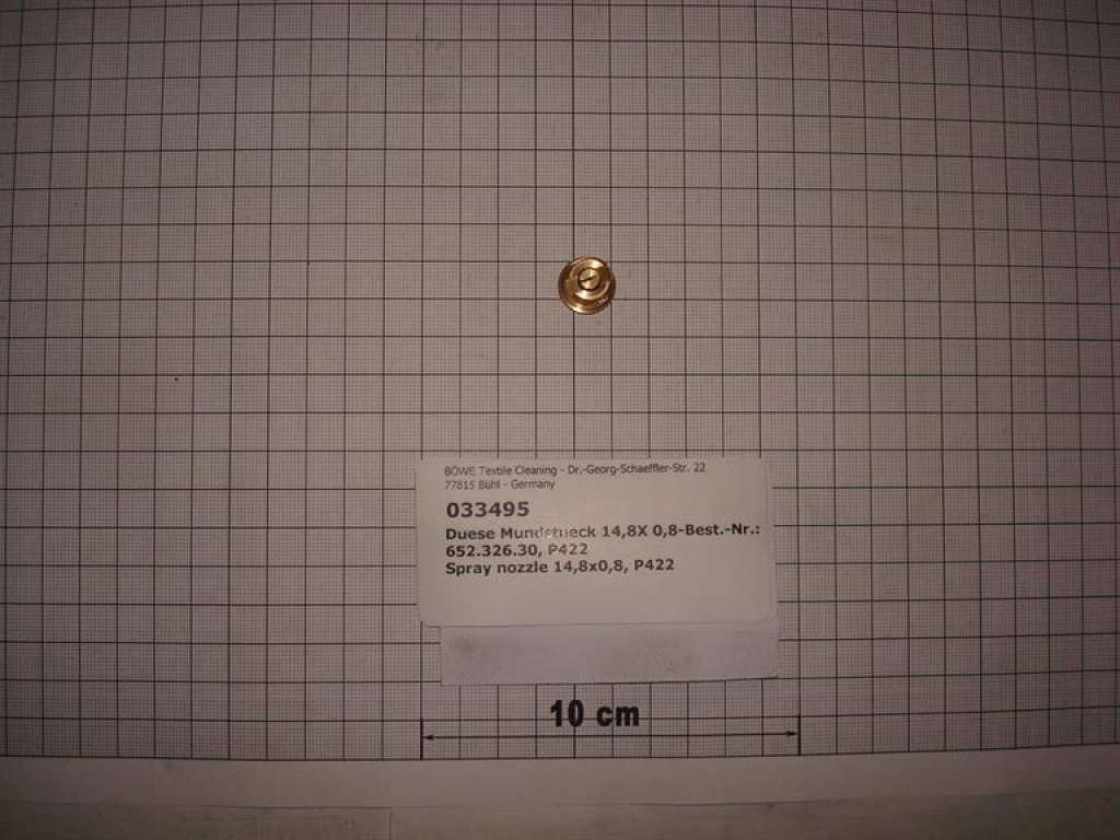 Spray nozzle,14,8x0,8mm,90°,Best.-Nr.:652.326.30,P422