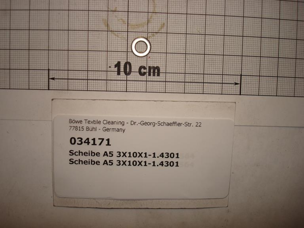 Washer 5,3x10x1