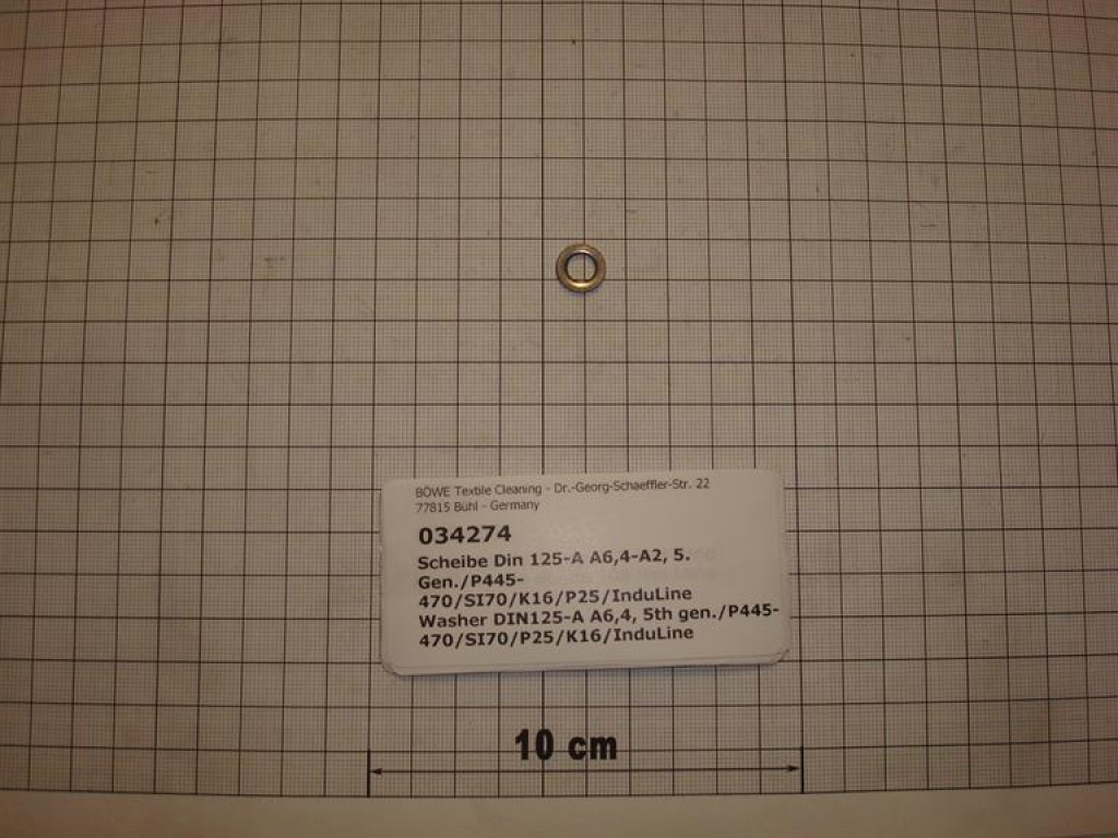 Washer,DIN125,M6,6,4x12x1,6mm,A2 stainless steel