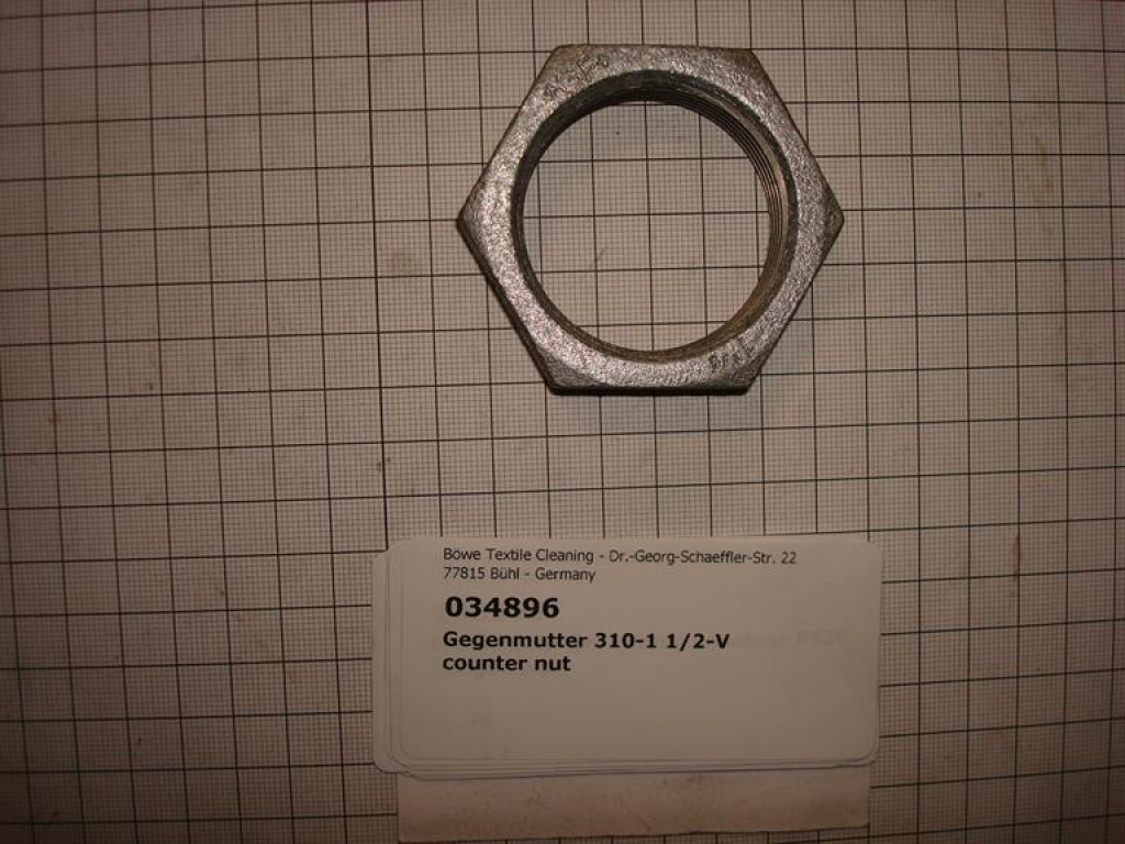 Counter nut,310V40,1 1/2",galvanized,P470/SI70/A125