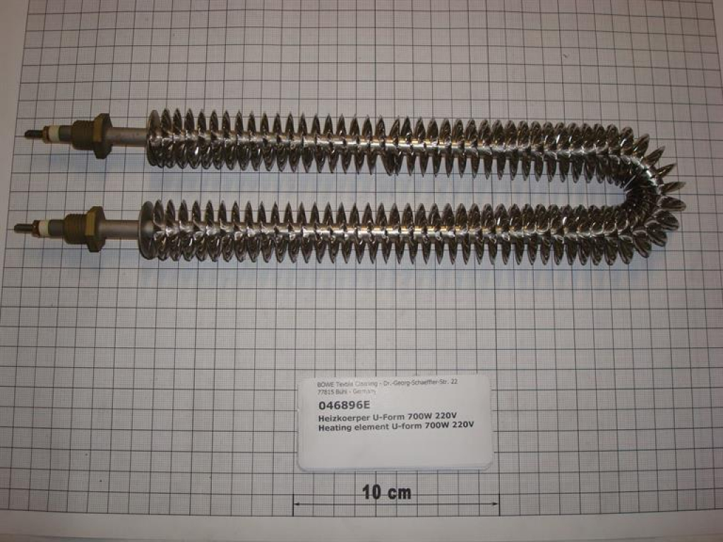 Heizkörper,U-Form,230V,700W,302mm lang