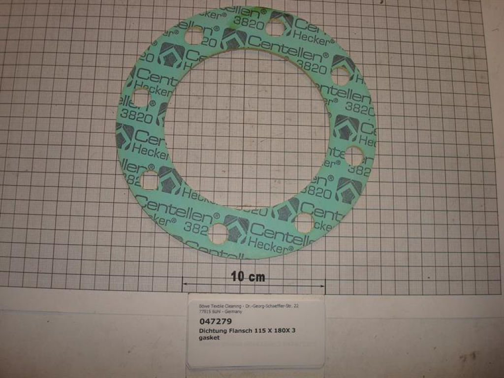 Gasket,round,115x180x3mm,centellen,8-holes,P470,SI70,P17,P25