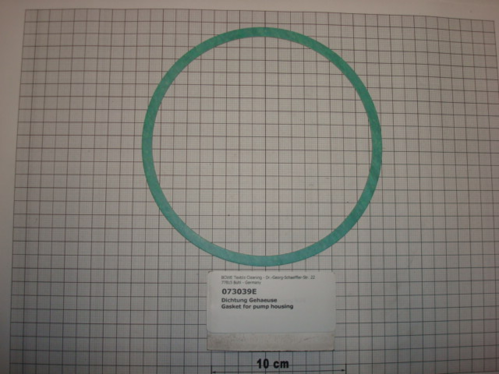 Gasket,round,160,5x176x0,5mm,pump housing Schmalenberger