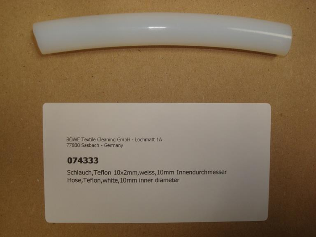 Hose,Teflon,white,10mm inner diameter