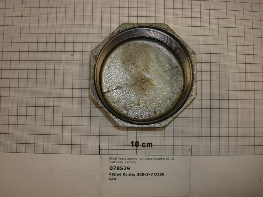 Cap,300V80,3",galvanized