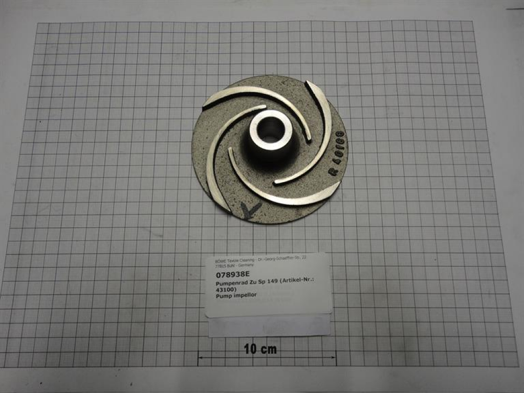 Pump wheel,dia18x120x35,4mm,4 floods,sludge pump,400V-50Hz,117658,704228,076453,197843