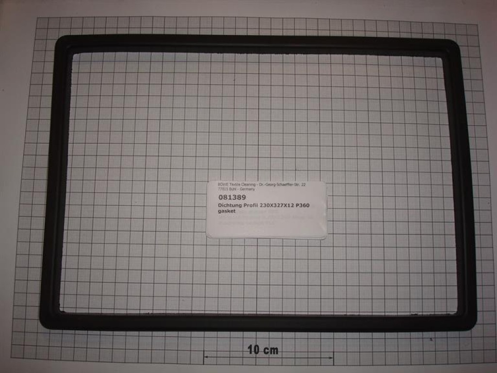 Gasket,square,230x327x12mm,profile,tank cover,P470,SI70,P445,M70