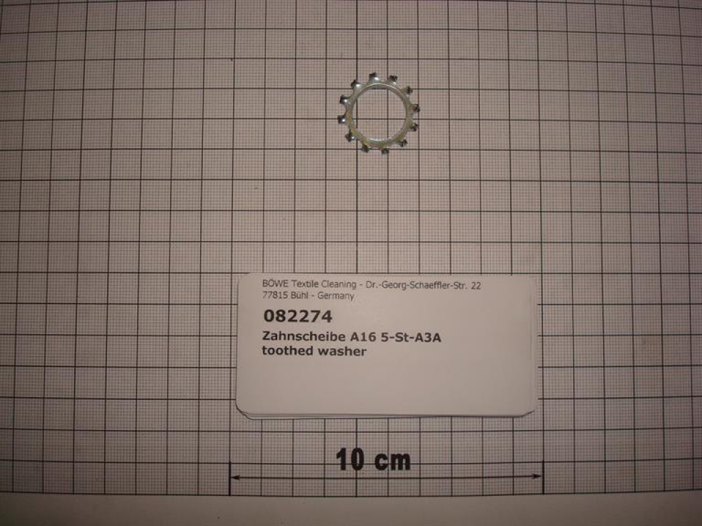 Toothed washer,A16,5mm,galvanized,DIN6797
