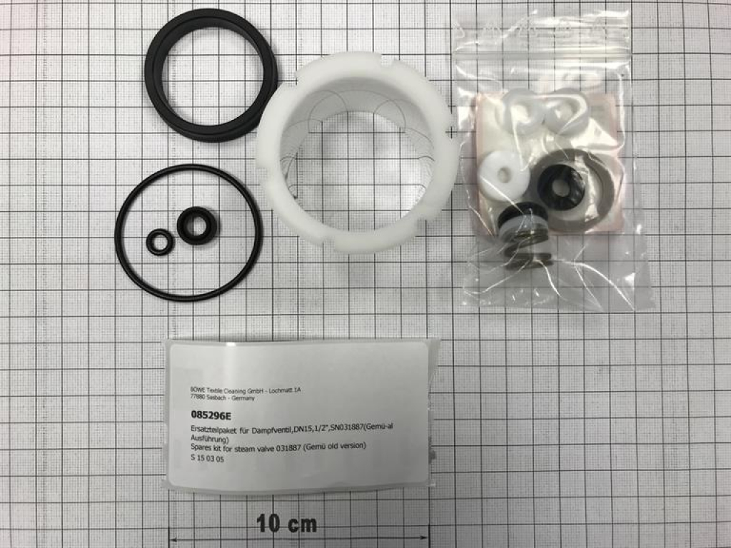 Spares kit for steam valve,DN15,1/2",031887 (Gemü old version)