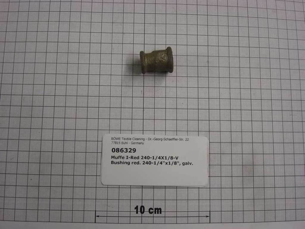 Reducing socket,240V0804,I/I,1/4"x1/8",galvanized