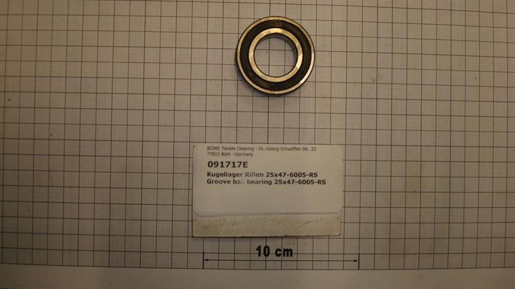 Grooved ball bearing,25x47x12mm,P360