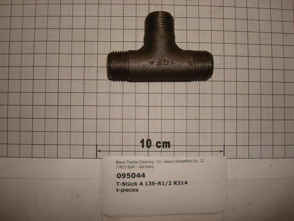T-piece,135S15,1/2",O/O/O,black