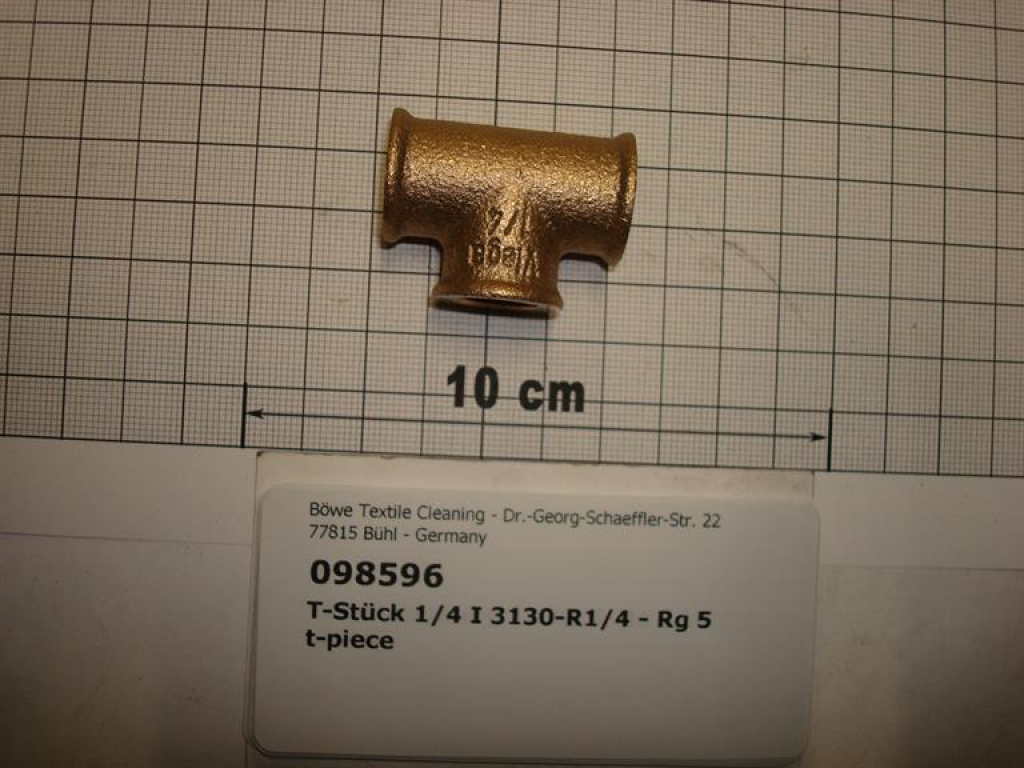 T-Stück,3130,DN08,1/4",Rotguss