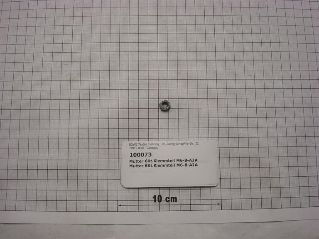Hexagon nut DIN985,M6,galvanized