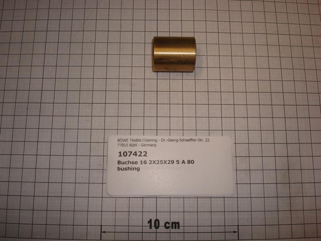 Bushing 16,2x25x29,5, A80/A125