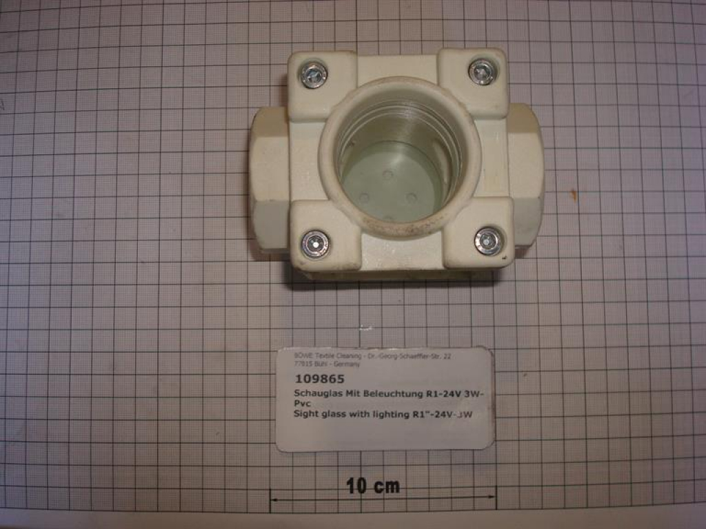 Sight glass with lighting 1"