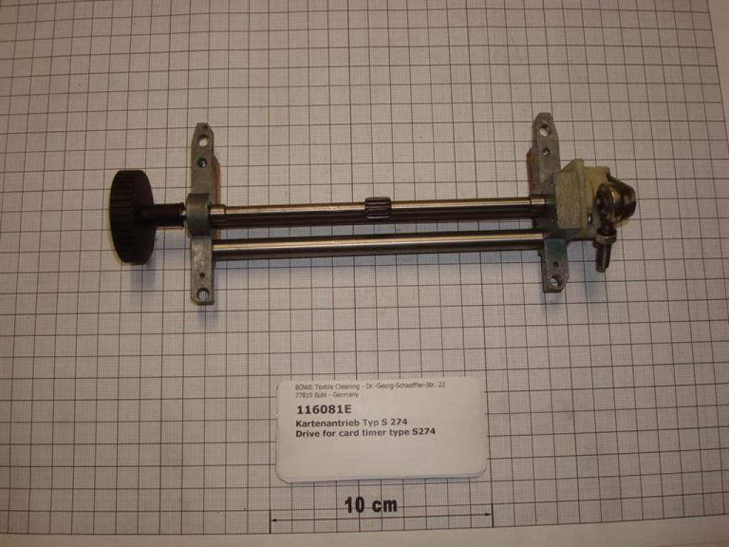Drive for card timer type S274