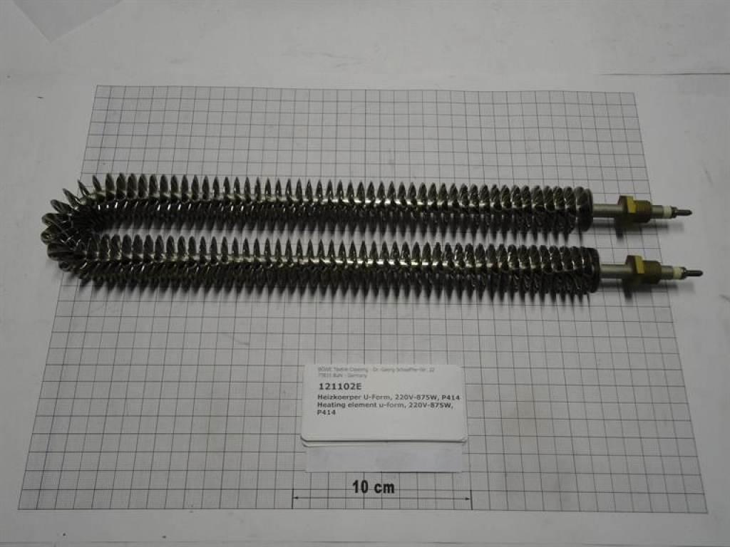 Heizkörper,U-Form,220V,875W,330mm lang,P414