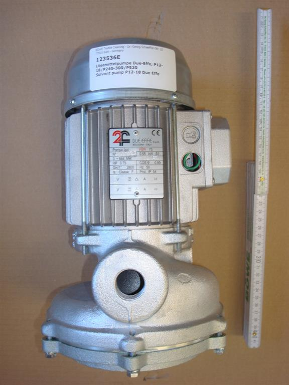 Solvent pump DueEffe 50Hz P12-15-18