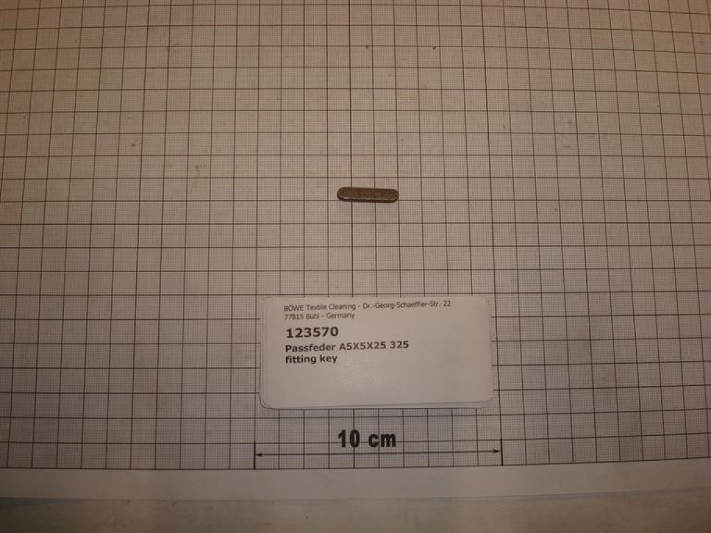 Fitting key,A5x5x25mm,DIN6885,P445,P470,SI70