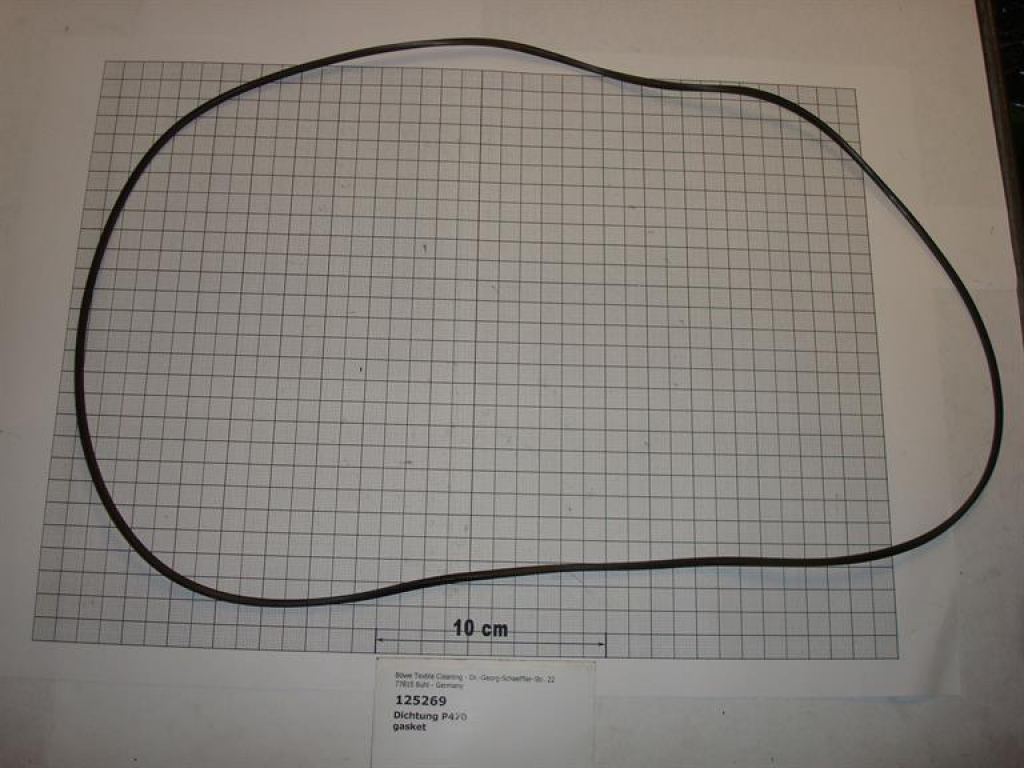 Gasket,round,352x358x3mm,o-ring,loading door,P470,SI70