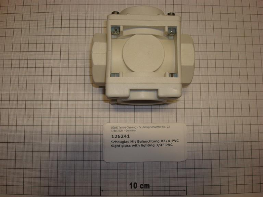 Sight glass with lighting 3/4" 