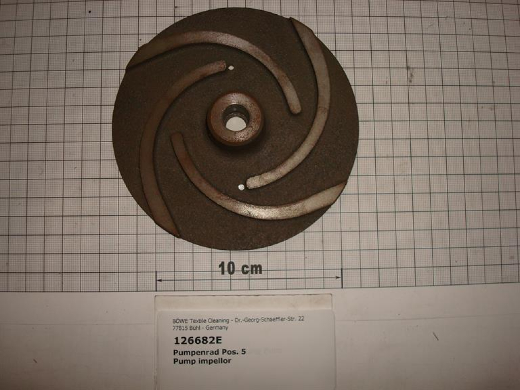 Pumpenrad,M12/13x120x24mm hoch,4 Fluten, Lösemittelpumpe,FF,123536