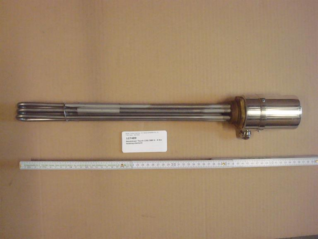 Heating element,4KW,220/380V,1 1/2",430mm screw-in depth,with sensor,distillation,P200/P525/P528