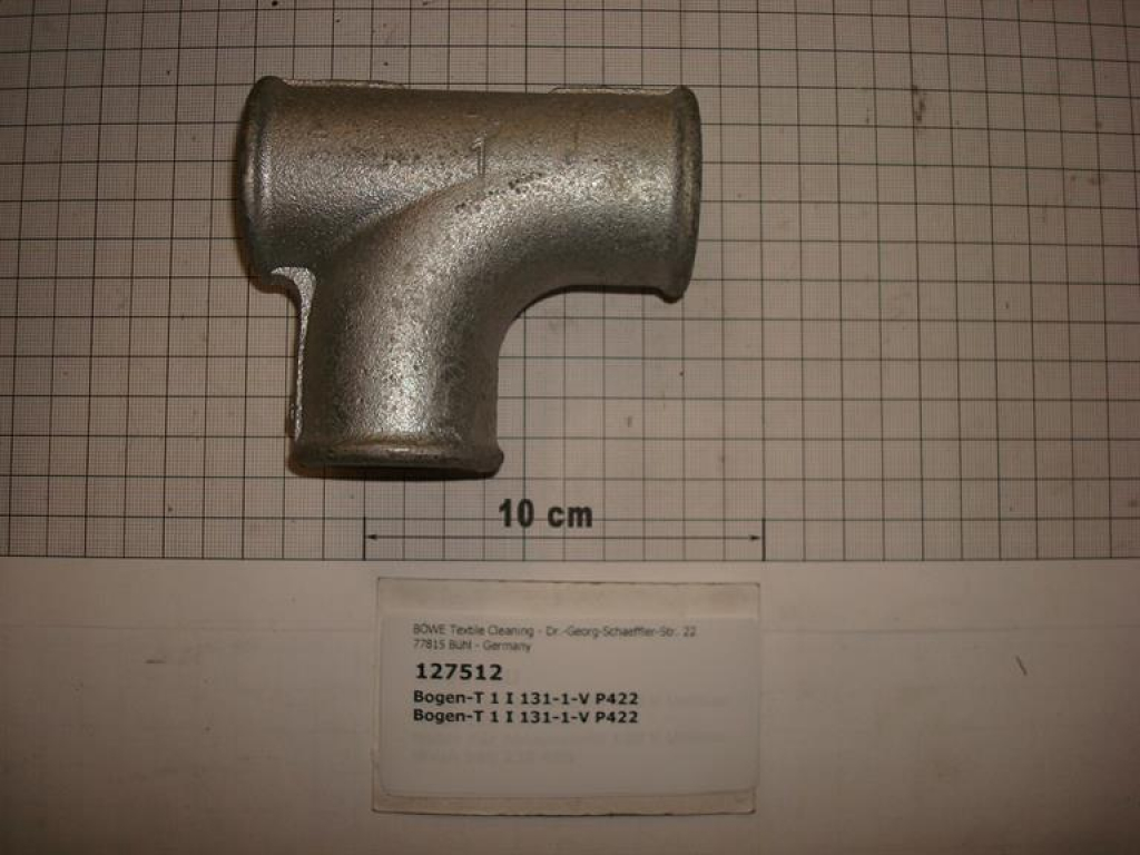 T-piece,with elbow,131V25,1",galvanized