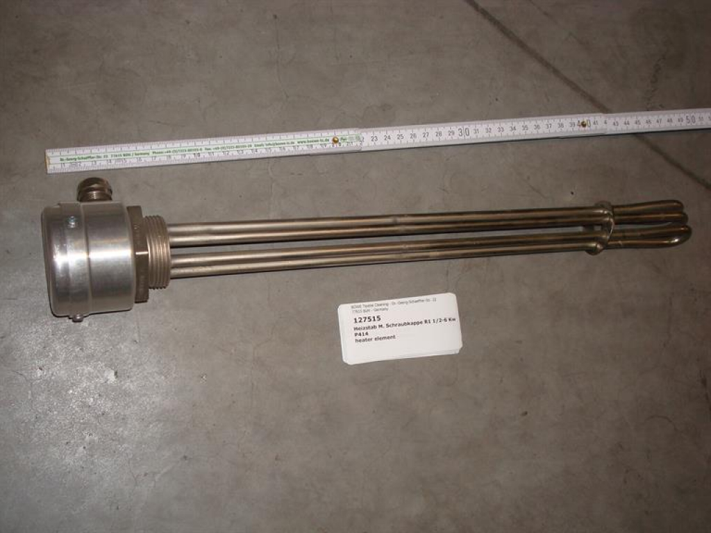 Heating element,6KW,415V,1 1/2",435mm,F540,distillation