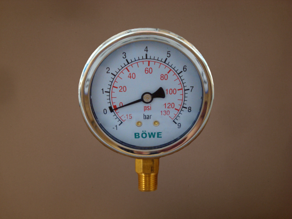 Vacuum gauge -1 to+9 bar 1/4"