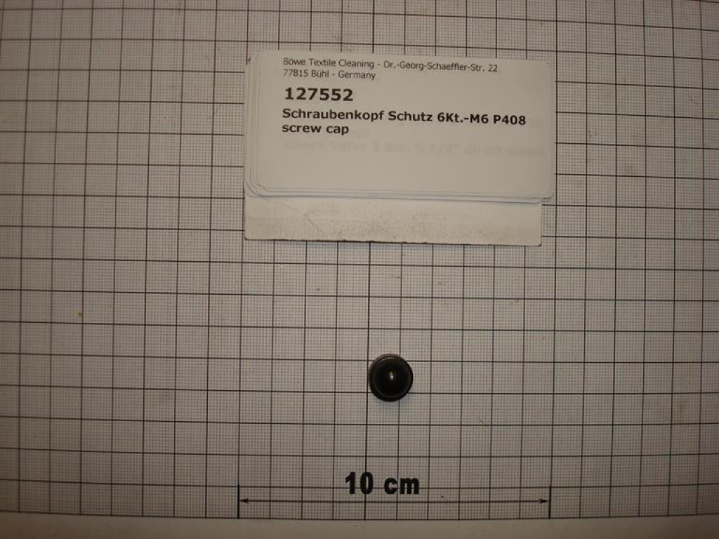 Schutz für Sechskant-Schraubenkopf 6Kt., M6,SW10,Kunststoff schwarz