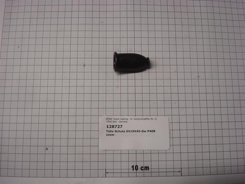 Schutztülle,6x19x45mm,schwarz, für Wasserabscheidersensor,P/M12-18