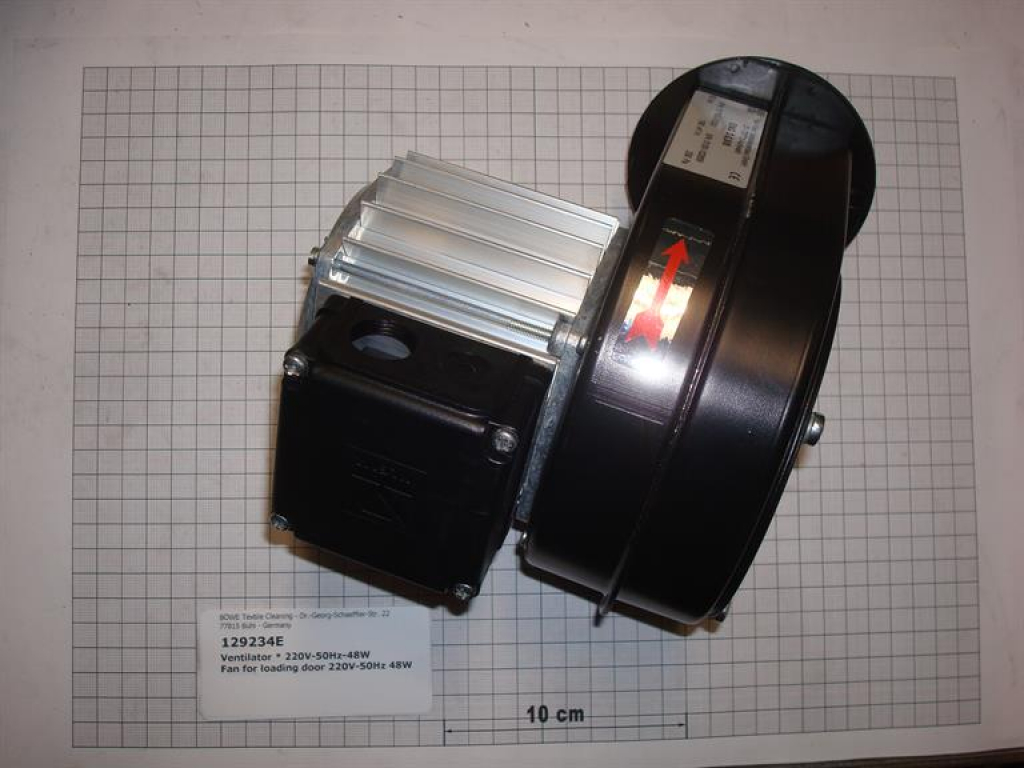 Fan motor,230V-50Hz,48W,loading door ventilation