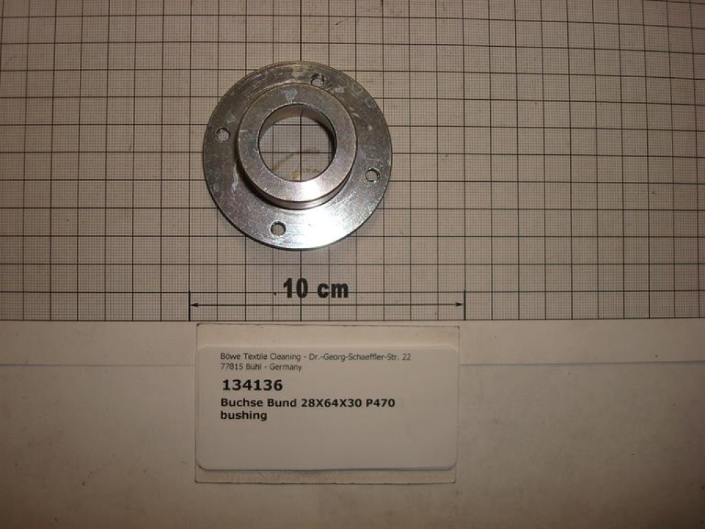 Bushing 28x64x30 P445-470/SI70/P564-5.100/InduLine self-cleaning button trap