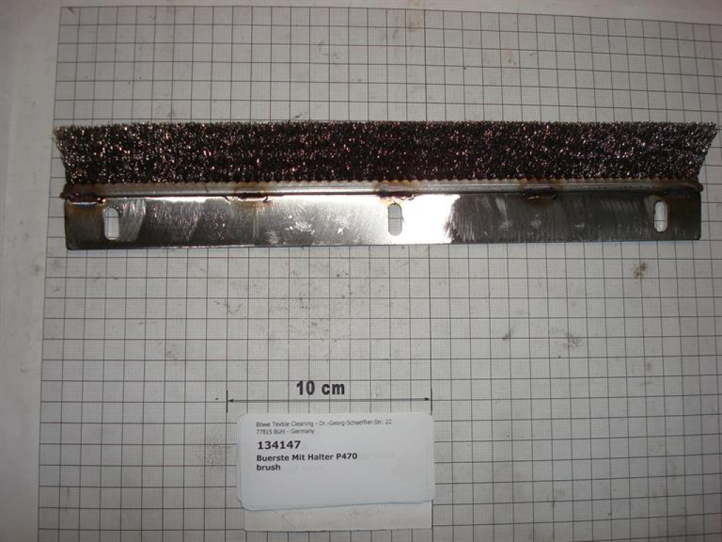 Metal brush,320x60x8mm,stainless steel,self cleaning button trap,P470,P564,P5100,SI70