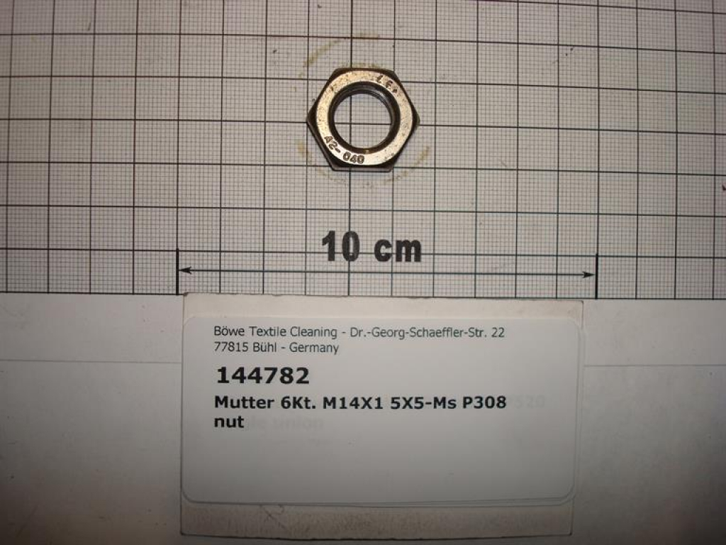 Hexagon nut M14x1.5x5