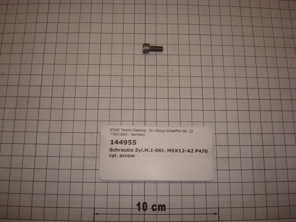 Cylinder screw DIN912,M5x12mm,A2 stainless steel