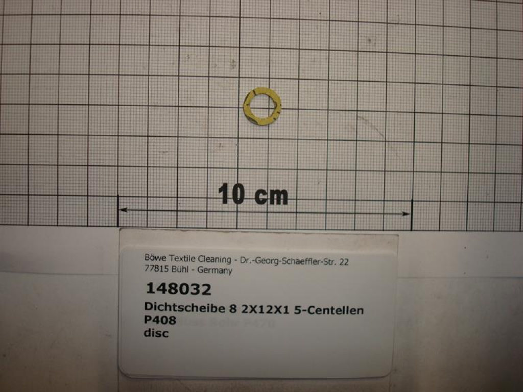 Gasket 8,2x12x1,5 Centellen