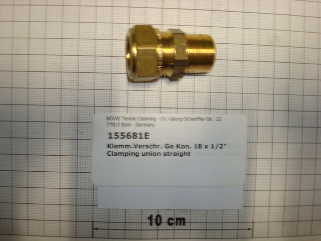 Klemmringverschraubung,gerade,einschraub, 302-18x1/2",AG,konisch