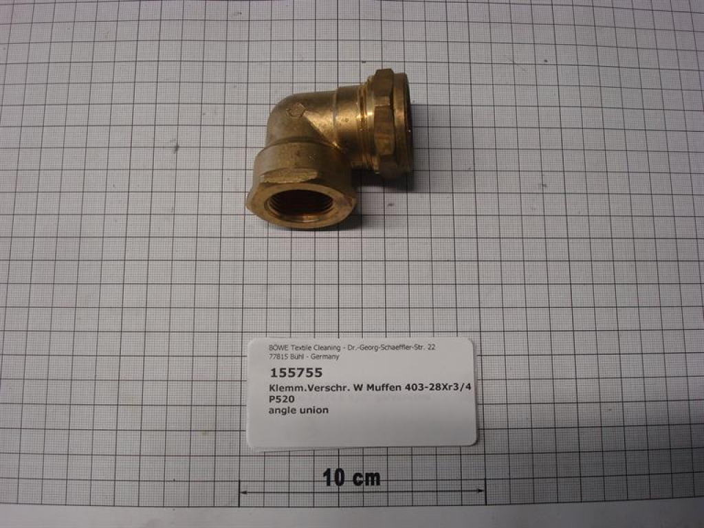 Klemmringverschraubung, Muffenwinkel,403-28x3/4",IG