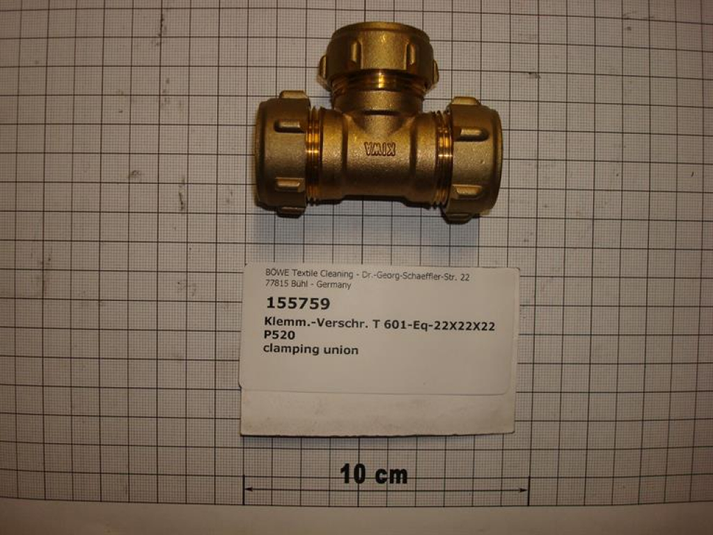 Klemmringverschraubung,T,601-22x22x22