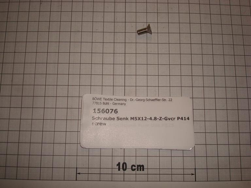 Sunk screw M5x12