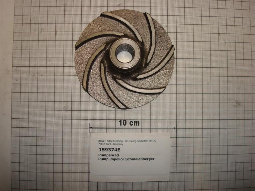 Pumpenrad,DM18x112x38,5mm hoch, 7 Fluten,Lösemittelpumpe,50Hz,093106