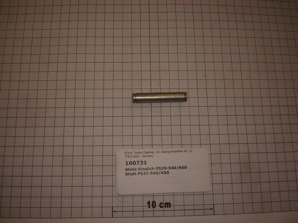 Shaft,bolt,10x54mm,P520-540,K50