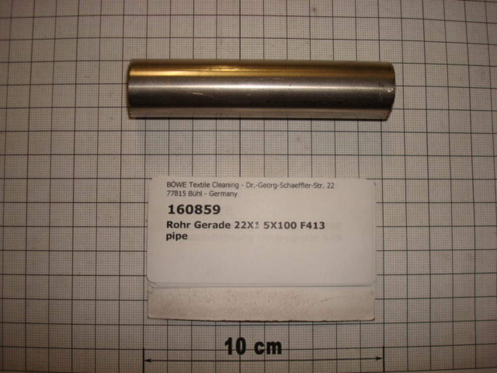 Straight pipe 22x1.5x100 all machines