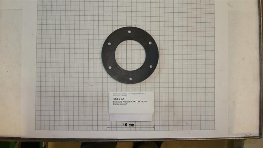 Gasket,round,62x115x3mm,6-holes,for loading door,5thGen.
